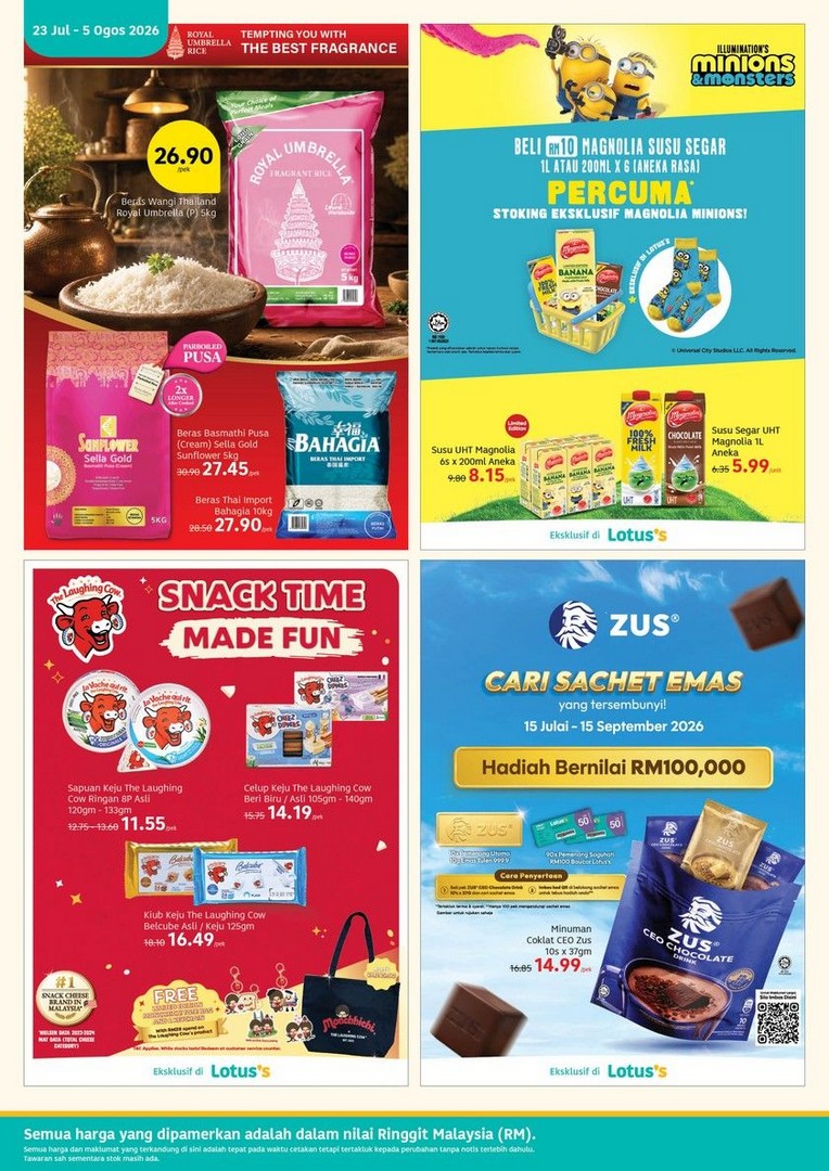 Lotuss-Malaysia-LotussLebihMurah-Promotion-Catalogue-16 23 July-5 August 2026: Lotus's Malaysia: #LotussLebihMurah Promotion Catalogue Featuring Harga Rata Flat Price Deals From RM2