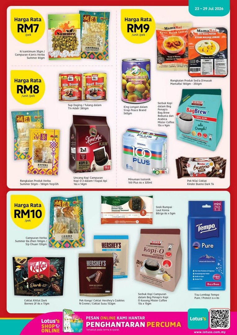 Lotuss-Malaysia-LotussLebihMurah-Promotion-Catalogue-4 23 July-5 August 2026: Lotus's Malaysia: #LotussLebihMurah Promotion Catalogue Featuring Harga Rata Flat Price Deals From RM2