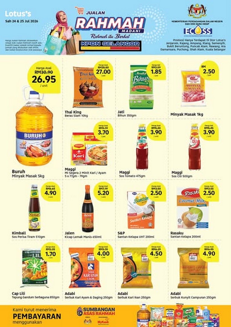 Lotuss-Malaysia-Rahmah-Sale-Promotion-1 24-25 July 2026: Lotus’s Malaysia Rahmah Sale Promotion: Enjoy Special Bargains and Affordable Essentials at Selected Selangor Stores