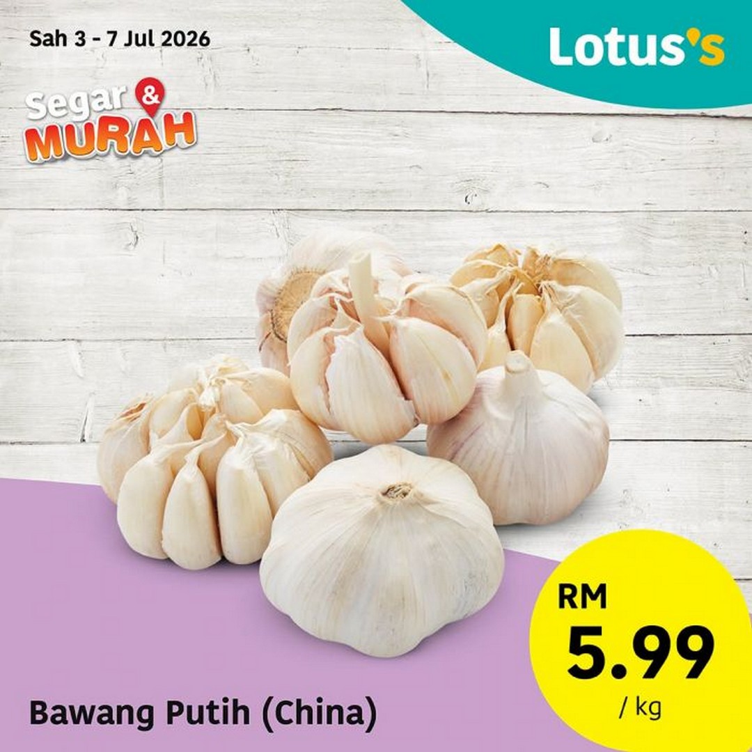 Lotuss-Malaysia-Segar-Murah-Promotion-10 3–7 July 2026: Lotus's Malaysia Segar & Murah Promotion – Fresh Chicken from RM8.49/kg, Fresh Seafood, Fruits, Vegetables and Bakery Deals