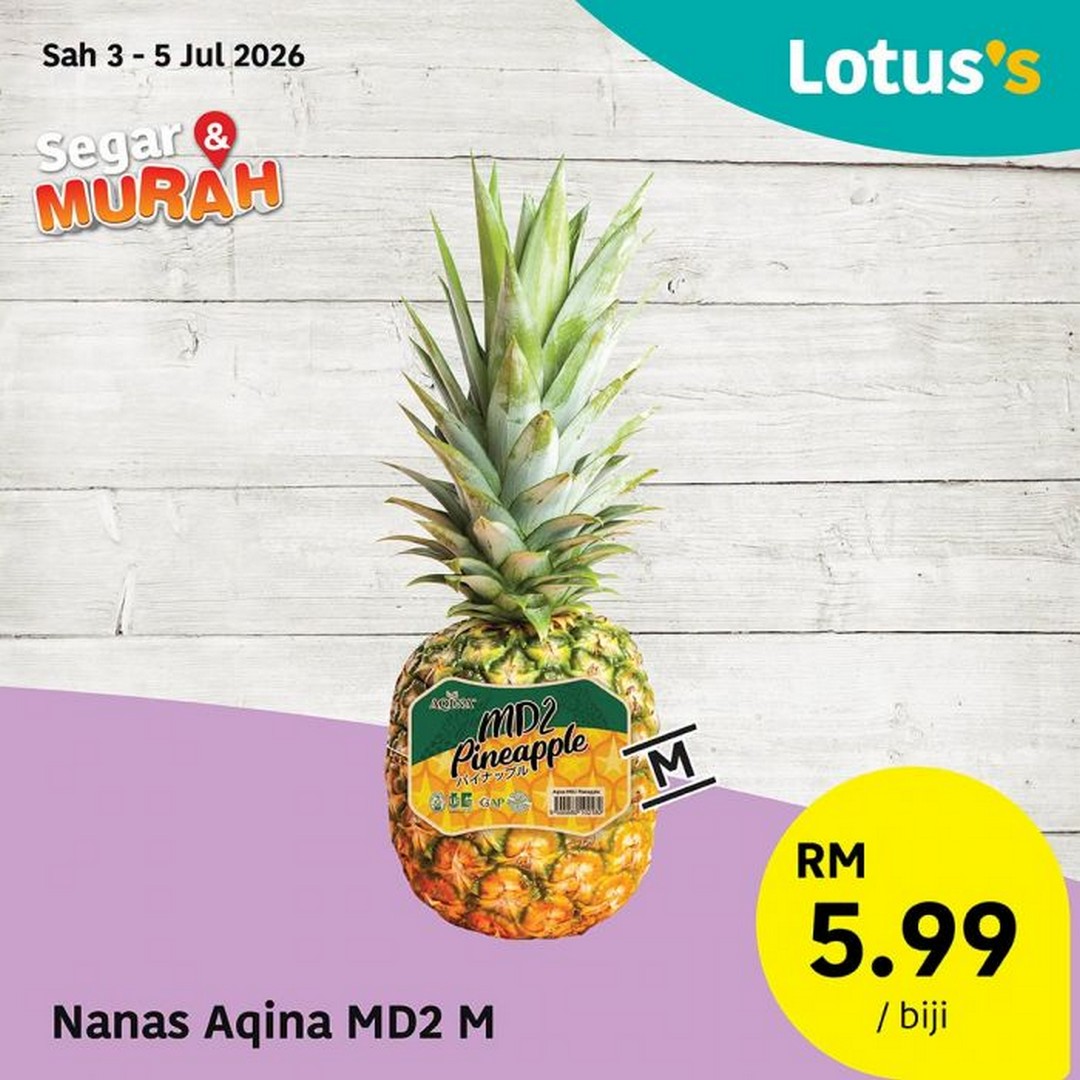 Lotuss-Malaysia-Segar-Murah-Promotion-11 3–7 July 2026: Lotus's Malaysia Segar & Murah Promotion – Fresh Chicken from RM8.49/kg, Fresh Seafood, Fruits, Vegetables and Bakery Deals
