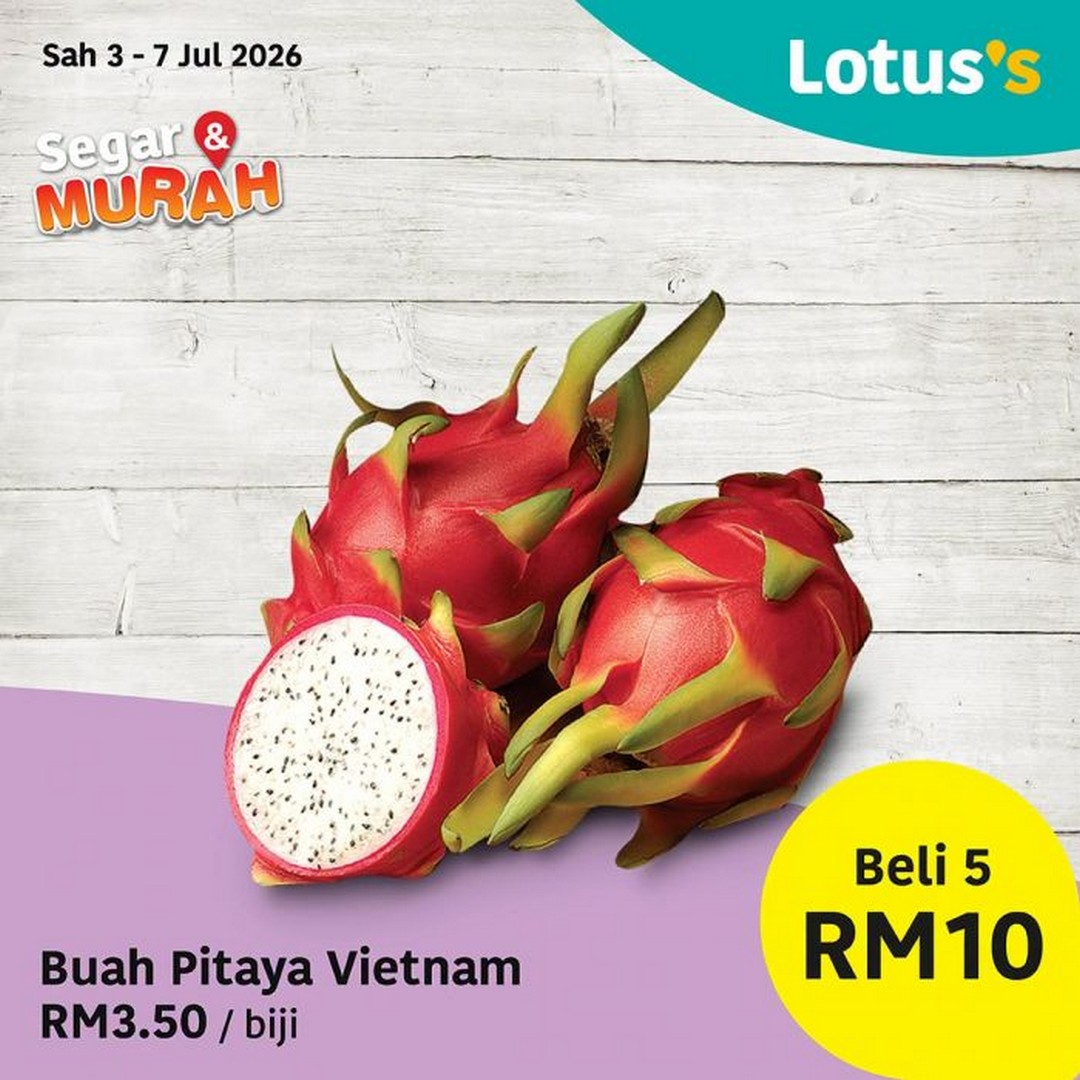 Lotuss-Malaysia-Segar-Murah-Promotion-13 3–7 July 2026: Lotus's Malaysia Segar & Murah Promotion – Fresh Chicken from RM8.49/kg, Fresh Seafood, Fruits, Vegetables and Bakery Deals
