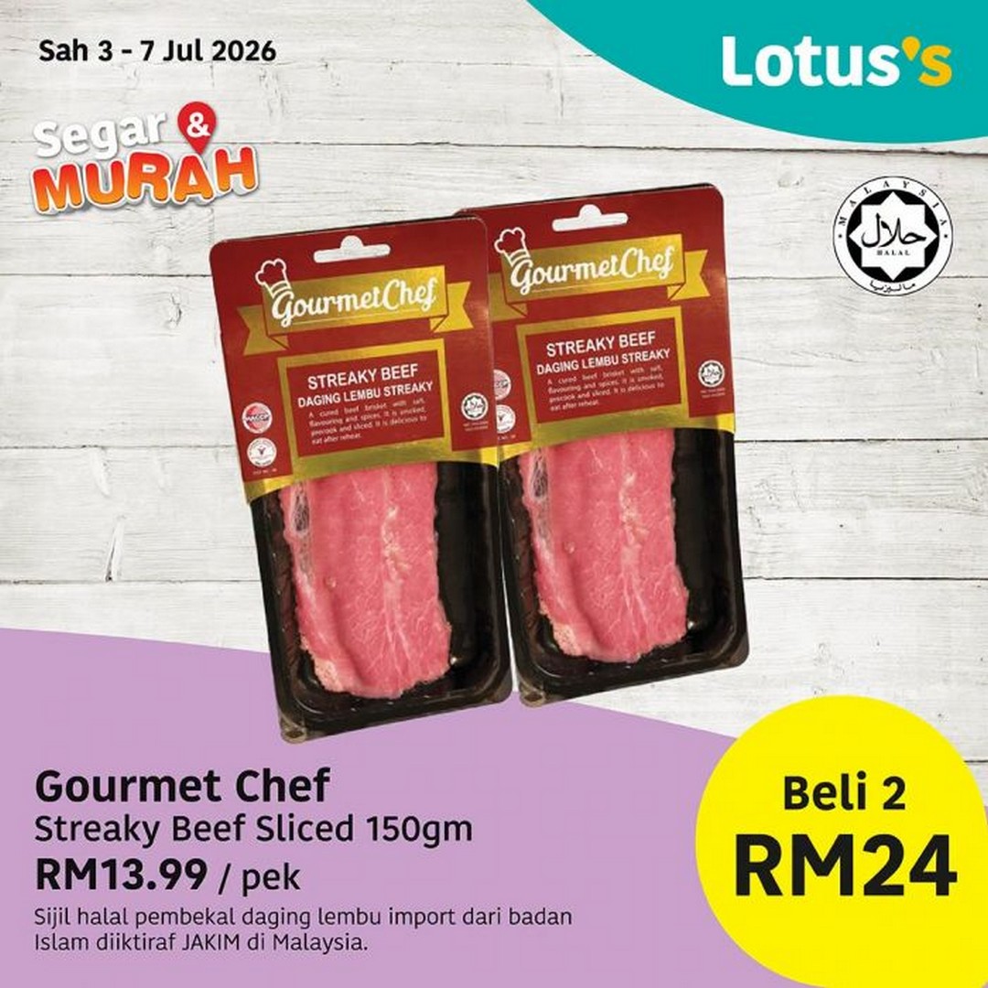 Lotuss-Malaysia-Segar-Murah-Promotion-16 3–7 July 2026: Lotus's Malaysia Segar & Murah Promotion – Fresh Chicken from RM8.49/kg, Fresh Seafood, Fruits, Vegetables and Bakery Deals