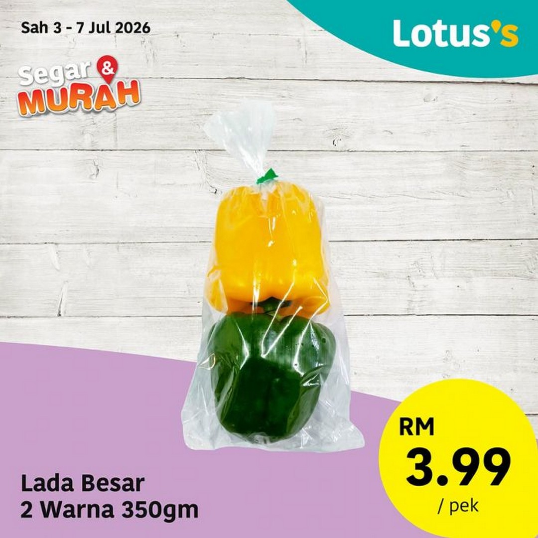 Lotuss-Malaysia-Segar-Murah-Promotion-8 3–7 July 2026: Lotus's Malaysia Segar & Murah Promotion – Fresh Chicken from RM8.49/kg, Fresh Seafood, Fruits, Vegetables and Bakery Deals