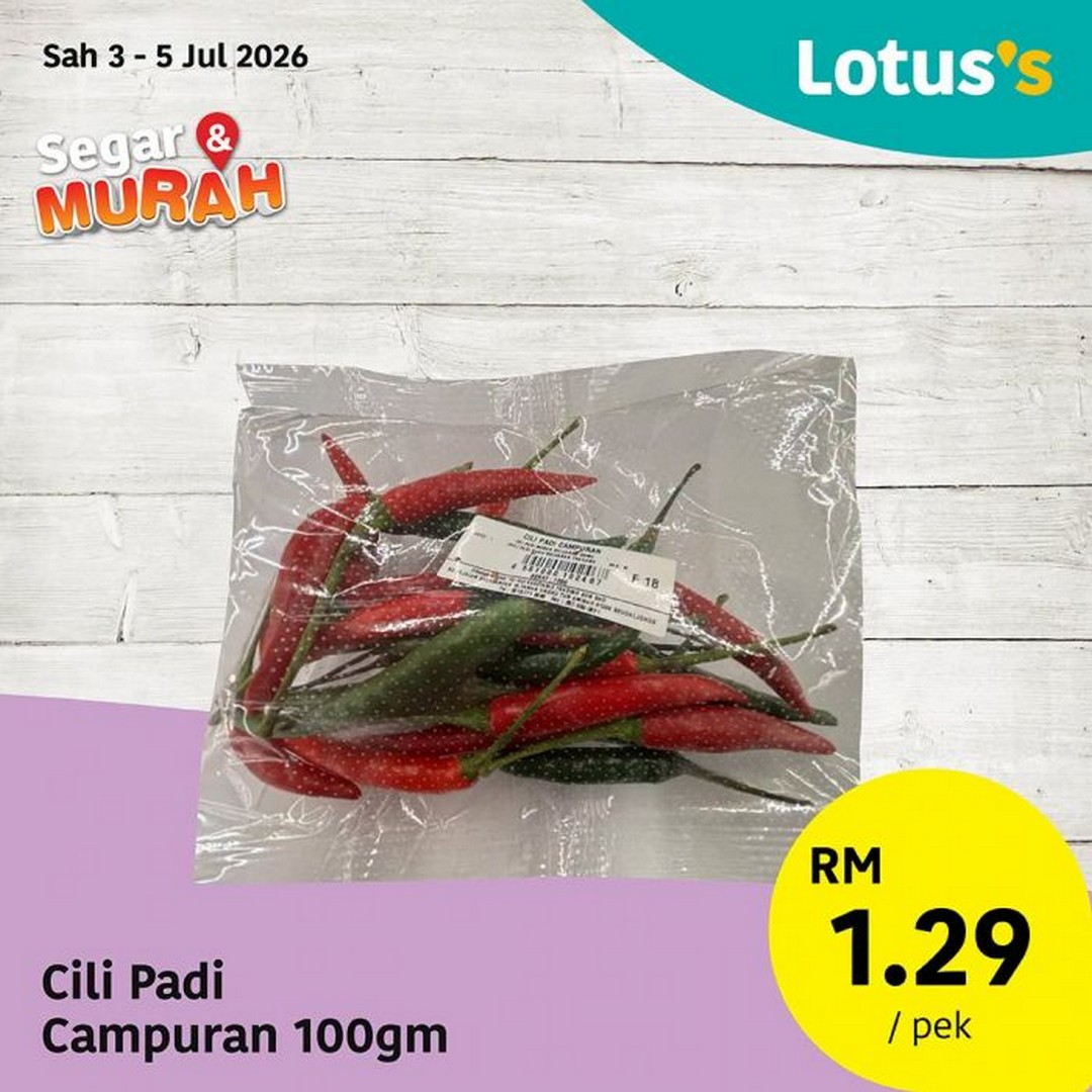 Lotuss-Malaysia-Segar-Murah-Promotion-9 3–7 July 2026: Lotus's Malaysia Segar & Murah Promotion – Fresh Chicken from RM8.49/kg, Fresh Seafood, Fruits, Vegetables and Bakery Deals