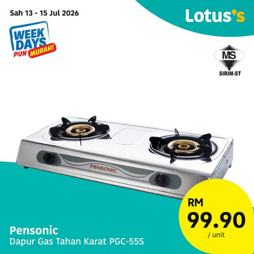 Lotuss-Malaysia-Weekdays-Pun-Murah-Sale-13 13-16 July 2026: Lotus's Malaysia Weekdays Pun Murah Sale – Buy 1 Free 1 Darlie, RM69 Standing Fan and Grocery Deals Worth Shopping