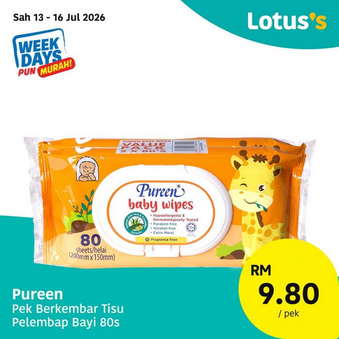 Lotuss-Malaysia-Weekdays-Pun-Murah-Sale-9 13-16 July 2026: Lotus's Malaysia Weekdays Pun Murah Sale – Buy 1 Free 1 Darlie, RM69 Standing Fan and Grocery Deals Worth Shopping