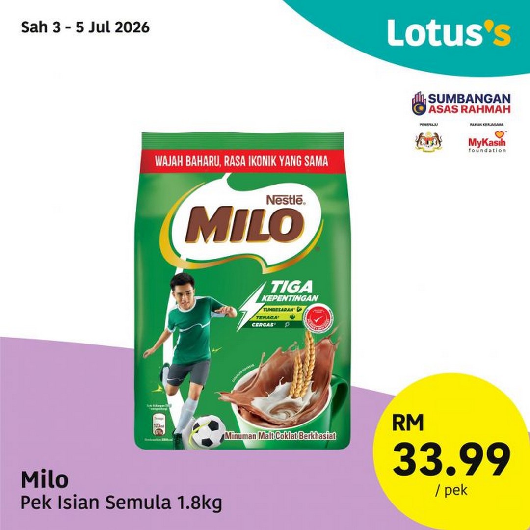 Lotuss-Pasti-Berbaloi-Sale-Promotion-10 3–15 July 2026: Lotus's Pasti Berbaloi Sale Promotion – Grab Thai King Rice 10kg for Only RM27.90 Plus Huge Savings on Milo, Cooking Oil, Downy and More