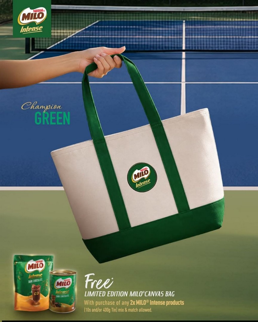 MILO-Malaysia-Free-Limited-Edition-Canvas-Bag-Promotion 16 July 2026 onwards: MILO Malaysia Free Limited Edition Canvas Bag Promotion – Buy 2 MILO Intense Products and Receive an Exclusive Collectible Gift Nationwide