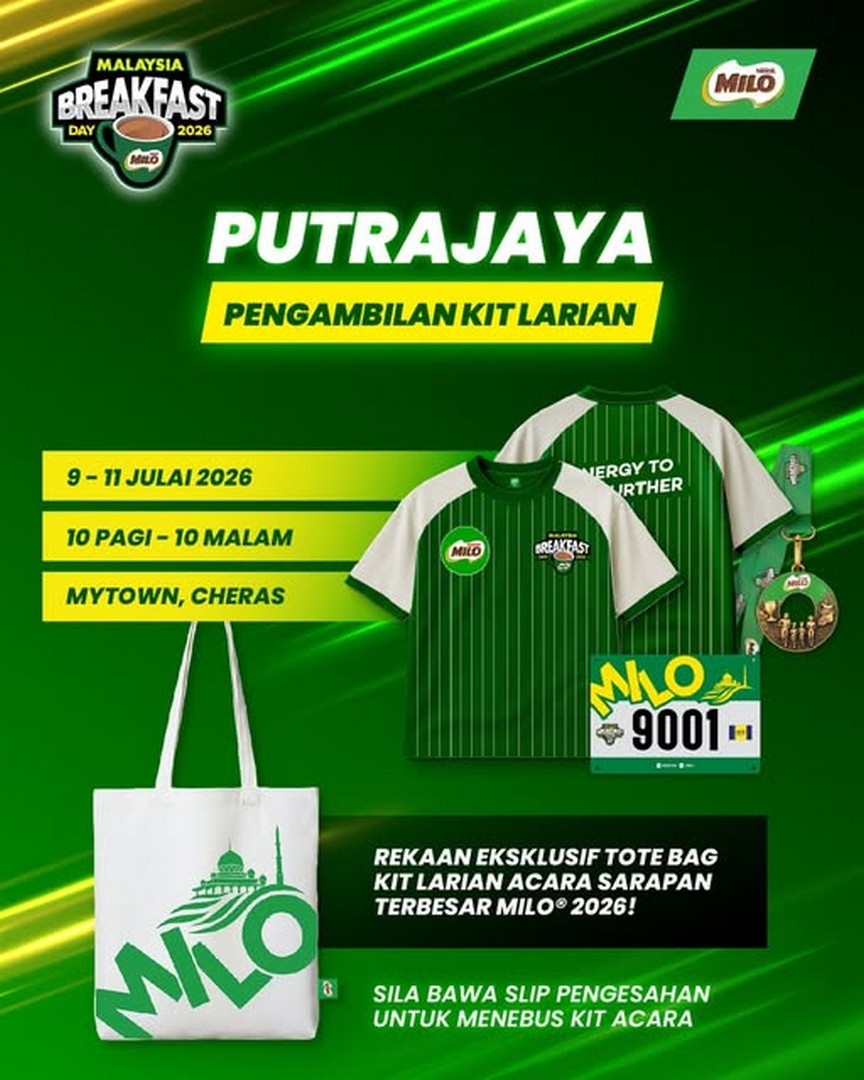 MILO-Malaysia-Running-Jersey-BIB-Collection-Event 9-11 July 2026: MILO Malaysia Running Jersey & BIB Collection Event at MyTOWN Shopping Centre – Important Pre-Event Collection Promotion for Participants