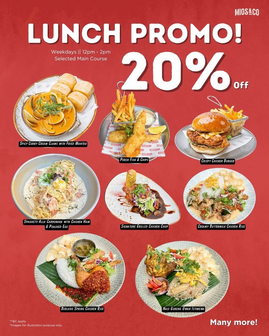 MIOS-CO-Lunch-Promotion-–-Enjoy-20-OFF 6 July 2026 onwards: MIOS & CO Lunch Promotion – Enjoy 20% OFF Selected Main Courses on Weekday Lunches in Malaysia