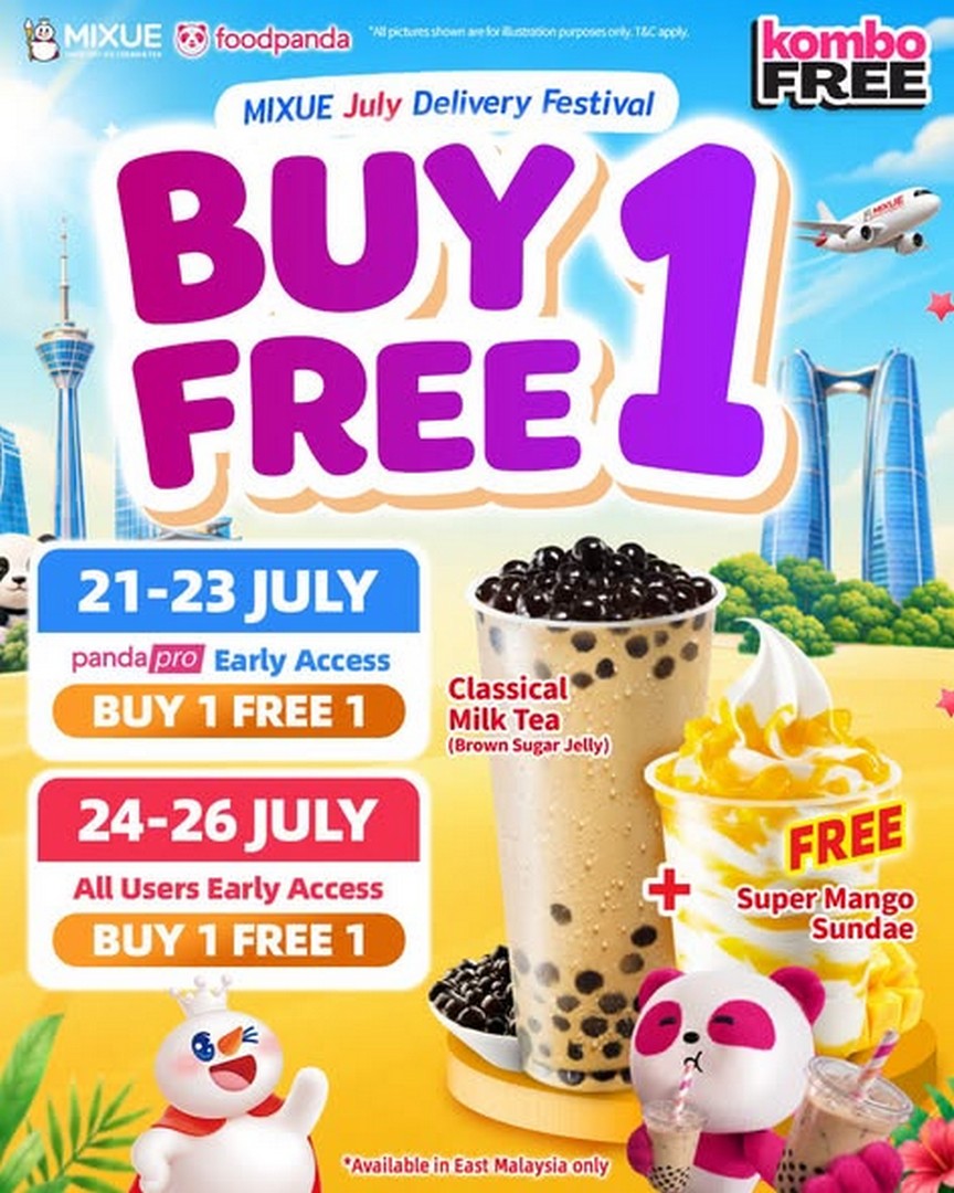 MIXUE-Malaysia-Buy-1-Free-1-Promotion-on-FoodPanda-3 21-27 July 2026: MIXUE Malaysia Buy 1 Free 1 Promotion on FoodPanda – Enjoy Double the Ice Cream & Tea for the Same Price