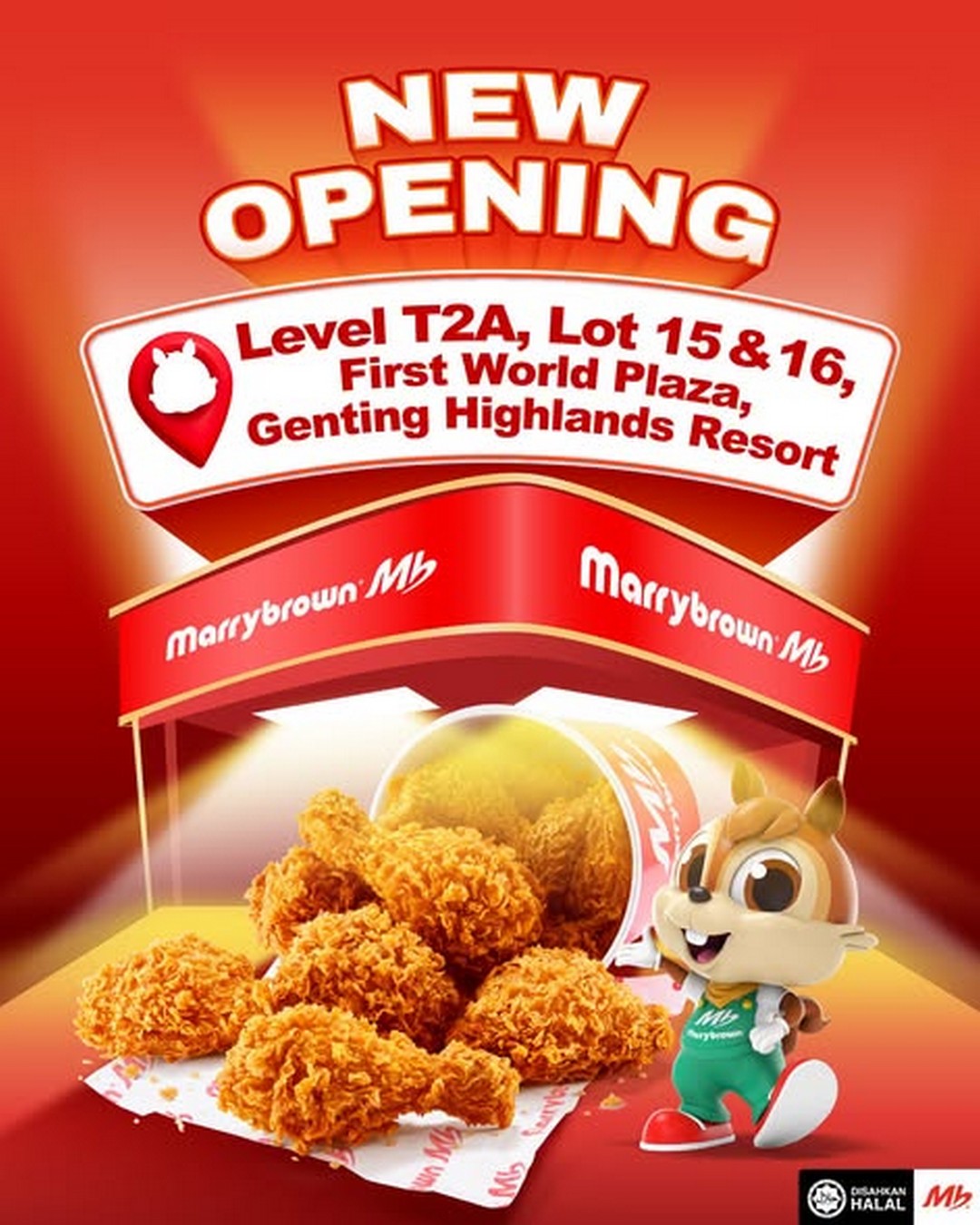 Marrybrown-Genting-Highlands-Grand-Opening-Promotion 17 July 2026: Marrybrown Genting Highlands Grand Opening Promotion – RM12 Ayam Goreng MB Meal, Free Ice Cream & Fanta Cooler Bag Giveaway