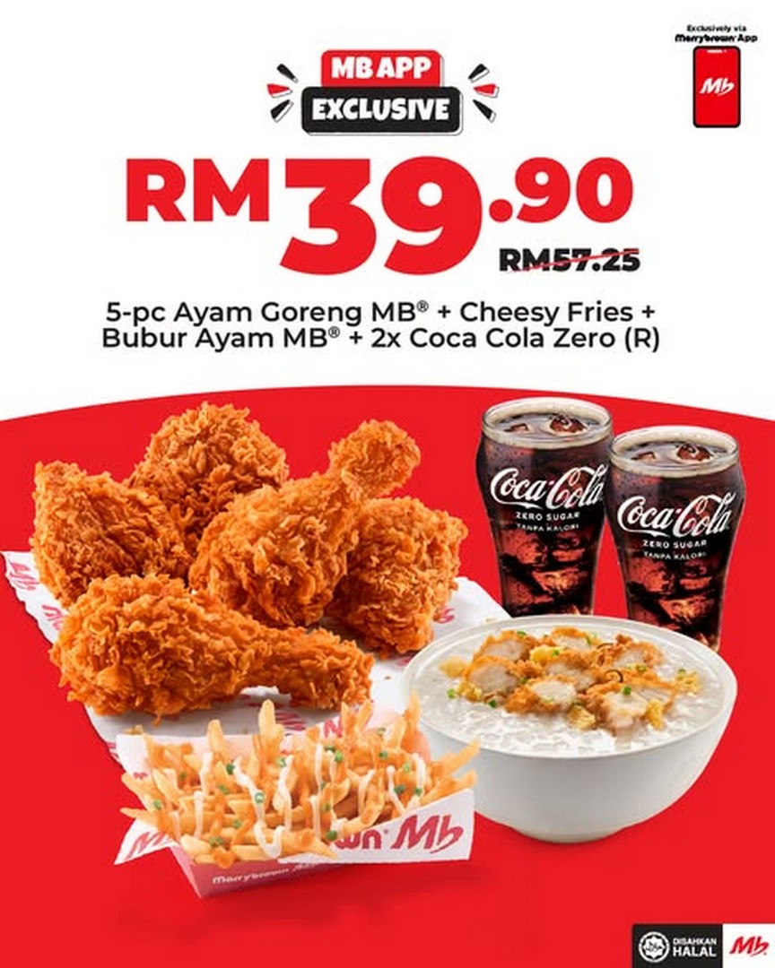 Marrybrown-MB-App-Exclusive-Deals-Promotion 15 July 2026 onwards: Marrybrown MB App Exclusive Deals Promotion – Save More on Your Favourite Meals at Participating Outlets Across Malaysia