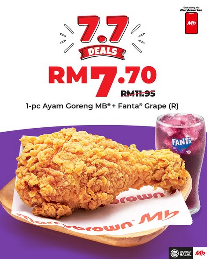 Marrybrown-Malaysia-7.7-Promotion-–-Enjoy-Exclusive-MB-App-Deals 6–8 July 2026: Marrybrown Malaysia 7.7 Promotion – Enjoy Exclusive MB App Deals from Only RM7.70 for Eat-in and Takeaway