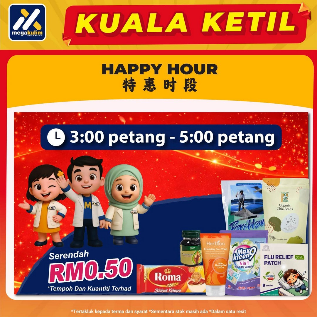 Mega-Kulim-Pharmacy-Health-Carnival-Sale-20 1-2 August 2026: Mega Kulim Pharmacy: Health Carnival Sale & Promotion Event With Free Health Screening, Rewards And Wellness Offers