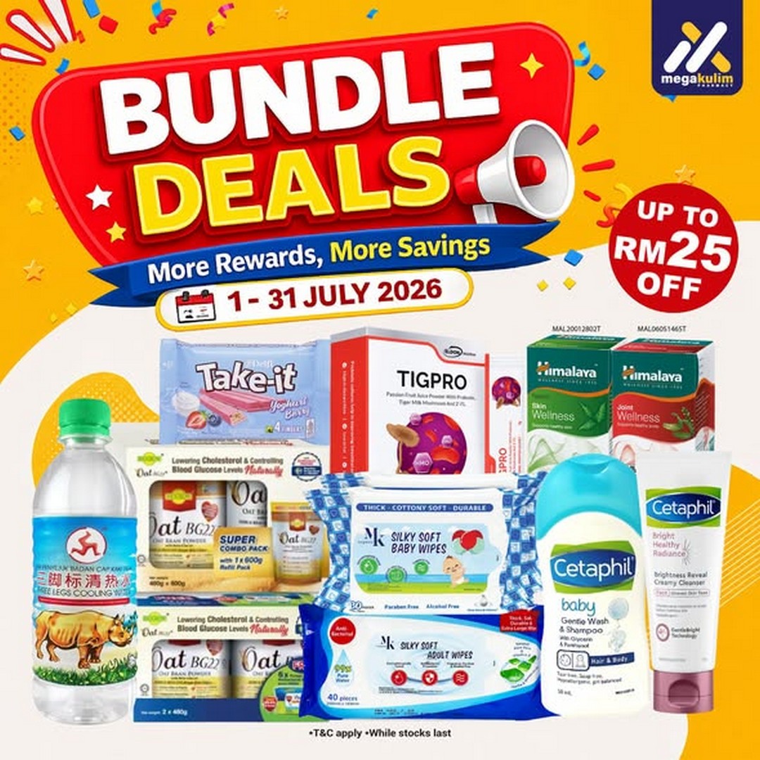Mega-Kulim-Pharmacy-Megaversary-Sale-–-Bundle-Deals-2 1–31 July 2026: Mega Kulim Pharmacy Megaversary Sale – Bundle Deals, Member Rewards, Free Exclusive Food Keeper Collection and July Promotions