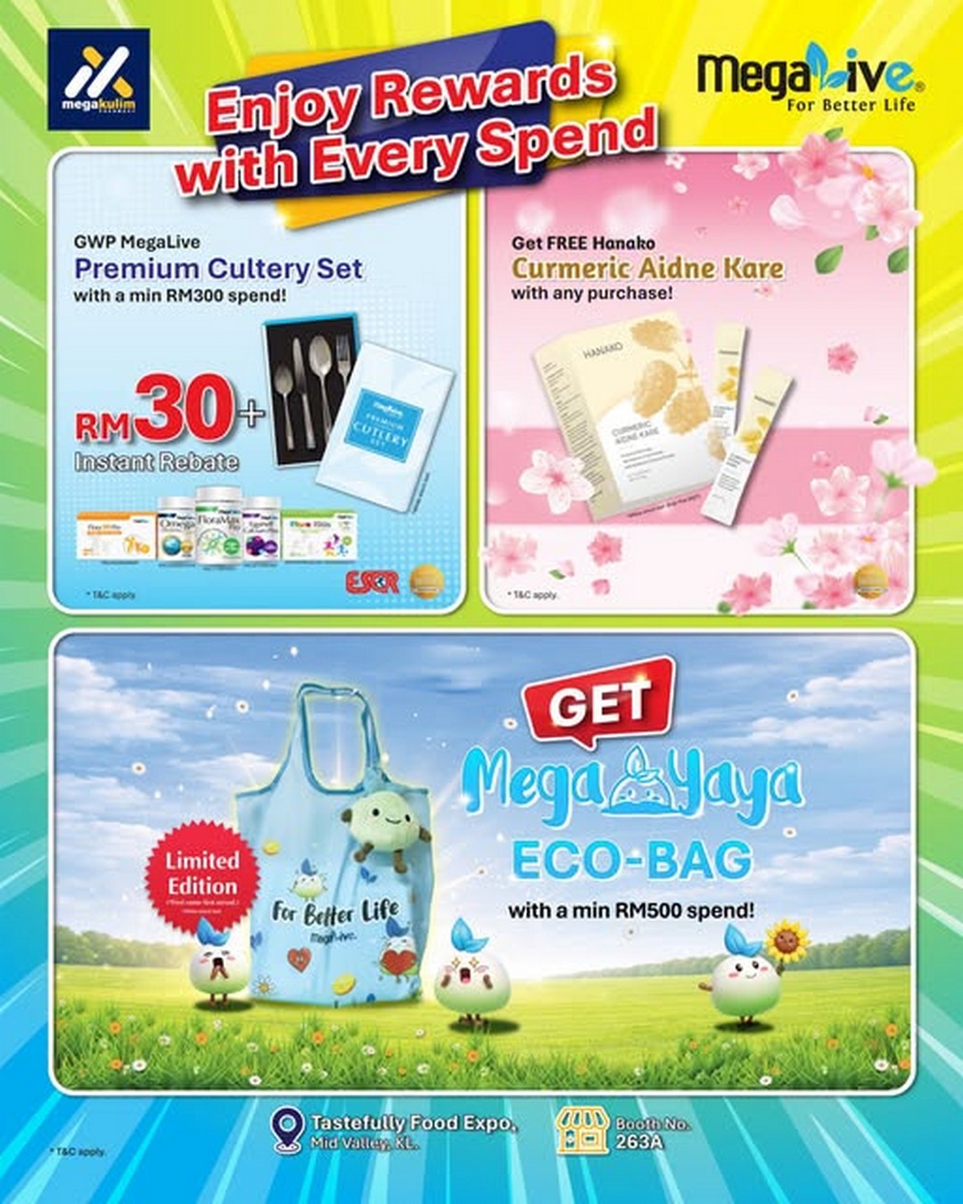 MegaLive-Tastefully-Food-Expo-@-Mid-Valley-KL 7-9 August 2026: MegaLive: Tastefully Food Expo @ Mid Valley KL Exclusive Expo Rewards Promotion With Free Gifts And Spend & Redeem Offers