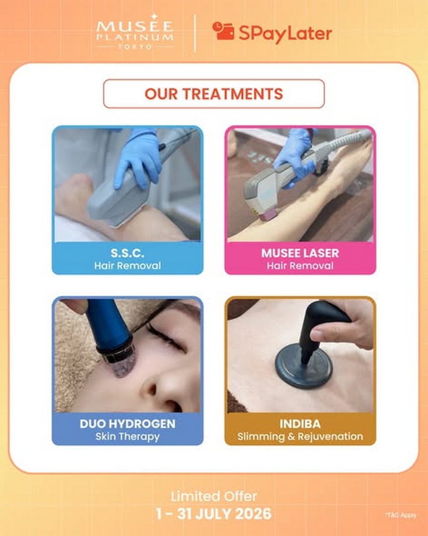 Musee-Platinum-ShopeePay-SPayLater-0-Interest-Promotion-1 1–31 July 2026: Musee Platinum, ShopeePay SPayLater 0% Interest Promotion, Up to RM100 OFF Full Body Wellness & Laser Beauty Deal Across Malaysia Outlets