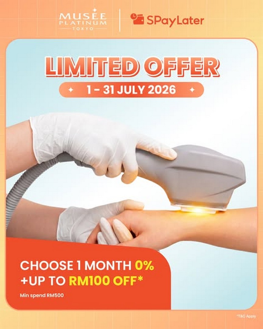 Musee-Platinum-ShopeePay-SPayLater-0-Interest-Promotion 1–31 July 2026: Musee Platinum, ShopeePay SPayLater 0% Interest Promotion, Up to RM100 OFF Full Body Wellness & Laser Beauty Deal Across Malaysia Outlets