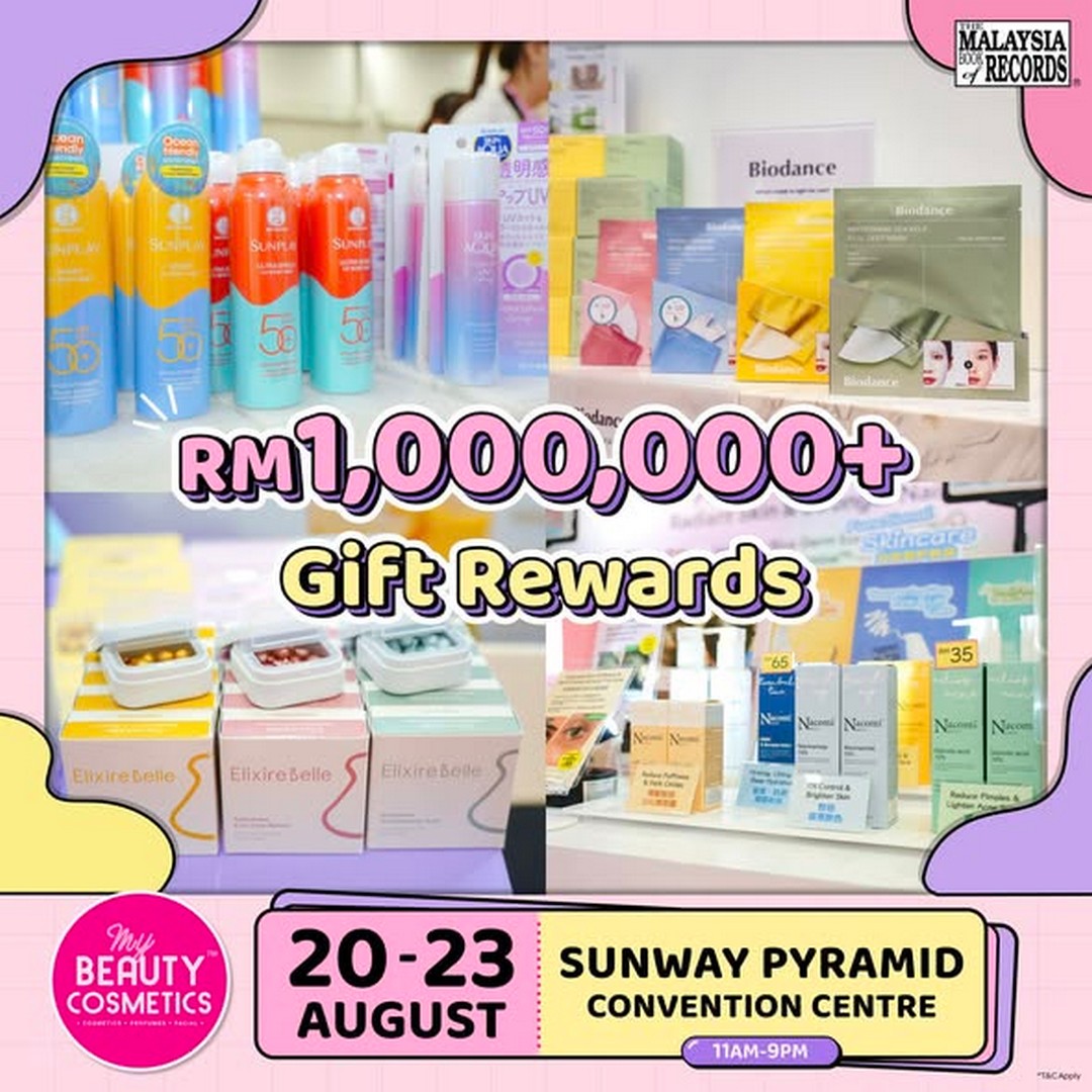 My-Beauty-Cosmetics-Merdeka-Beauty-Sale-Event-at-Sunway-Pyramid-Convention-2 20-23 July 2026: My Beauty & Cosmetics Merdeka Beauty Sale Event at Sunway Pyramid Convention Centre – Up to 90% Off Beauty Deals, RM1 Specials and Free Rewards