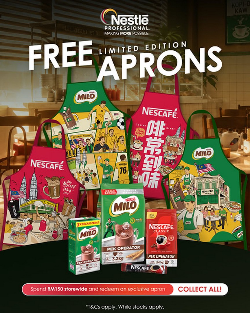 Nestle-Professional-Malaysia-FREE-Limited-Edition-Apron-Promotion 7 July 2026 onwards: Nestlé Professional Malaysia FREE Limited Edition Apron Promotion – Spend RM150 Storewide and Redeem Exclusive Collectible Aprons