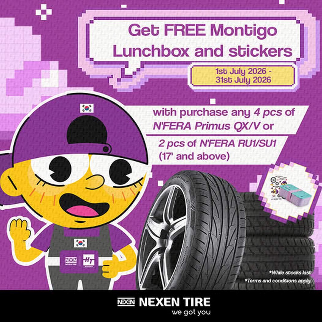 Nexen-Tire-Malaysia-FREE-Montigo-Lunch-Box-Promotion 1-31 July 2026: Nexen Tire Malaysia FREE Montigo Lunch Box Promotion with Selected N'FERA Tyre Purchase – Upgrade Your Drive and Receive an Exclusive Gift