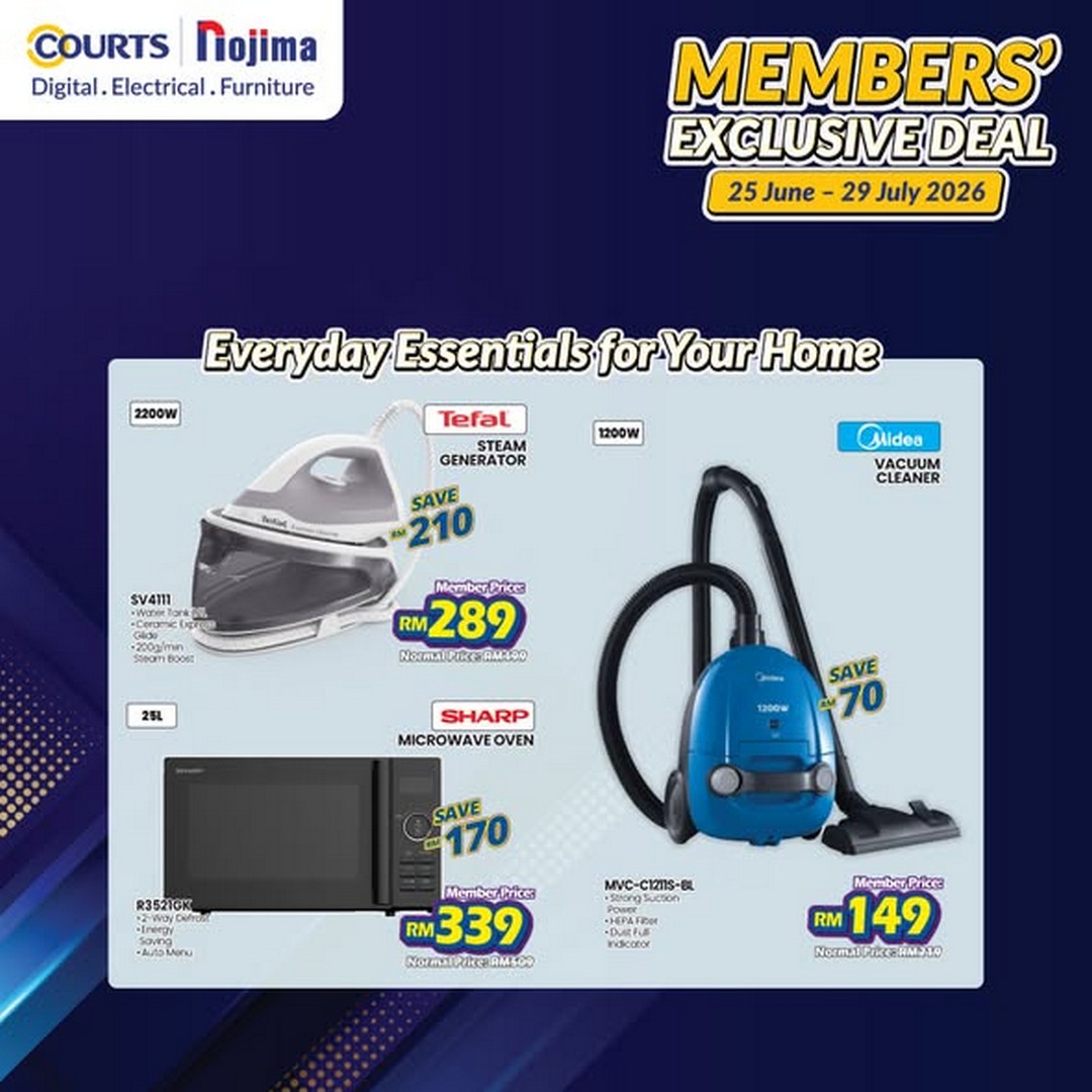 Nojima-Malaysia-Home-Essentials-Promotion-2 25 June – 29 July 2026: Nojima Malaysia Home Essentials Promotion – Member Prices from RM139, Save More on Kitchen Appliances and Enjoy Up to 20% OFF EZ Exchange