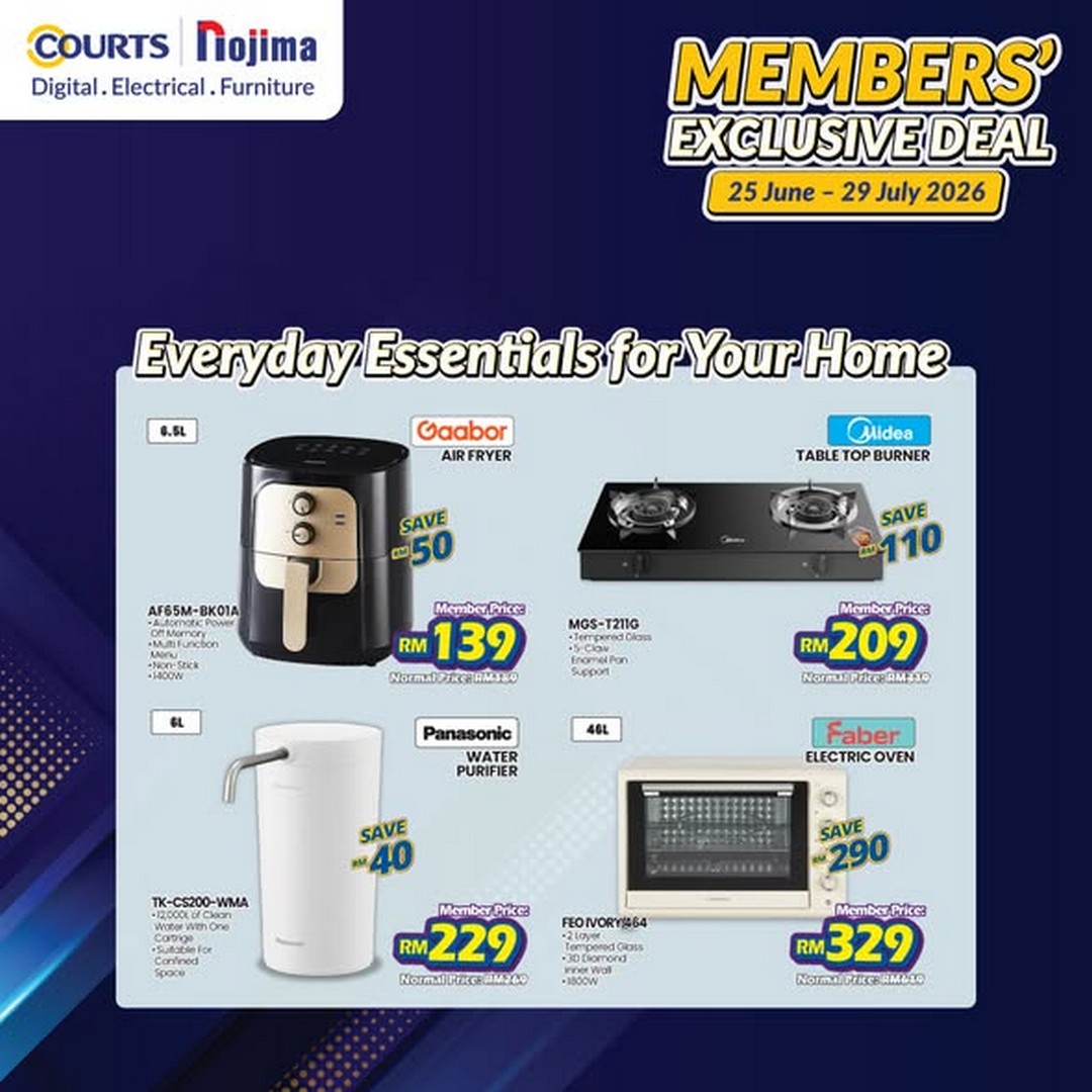 Nojima-Malaysia-Home-Essentials-Promotion-3 25 June – 29 July 2026: Nojima Malaysia Home Essentials Promotion – Member Prices from RM139, Save More on Kitchen Appliances and Enjoy Up to 20% OFF EZ Exchange