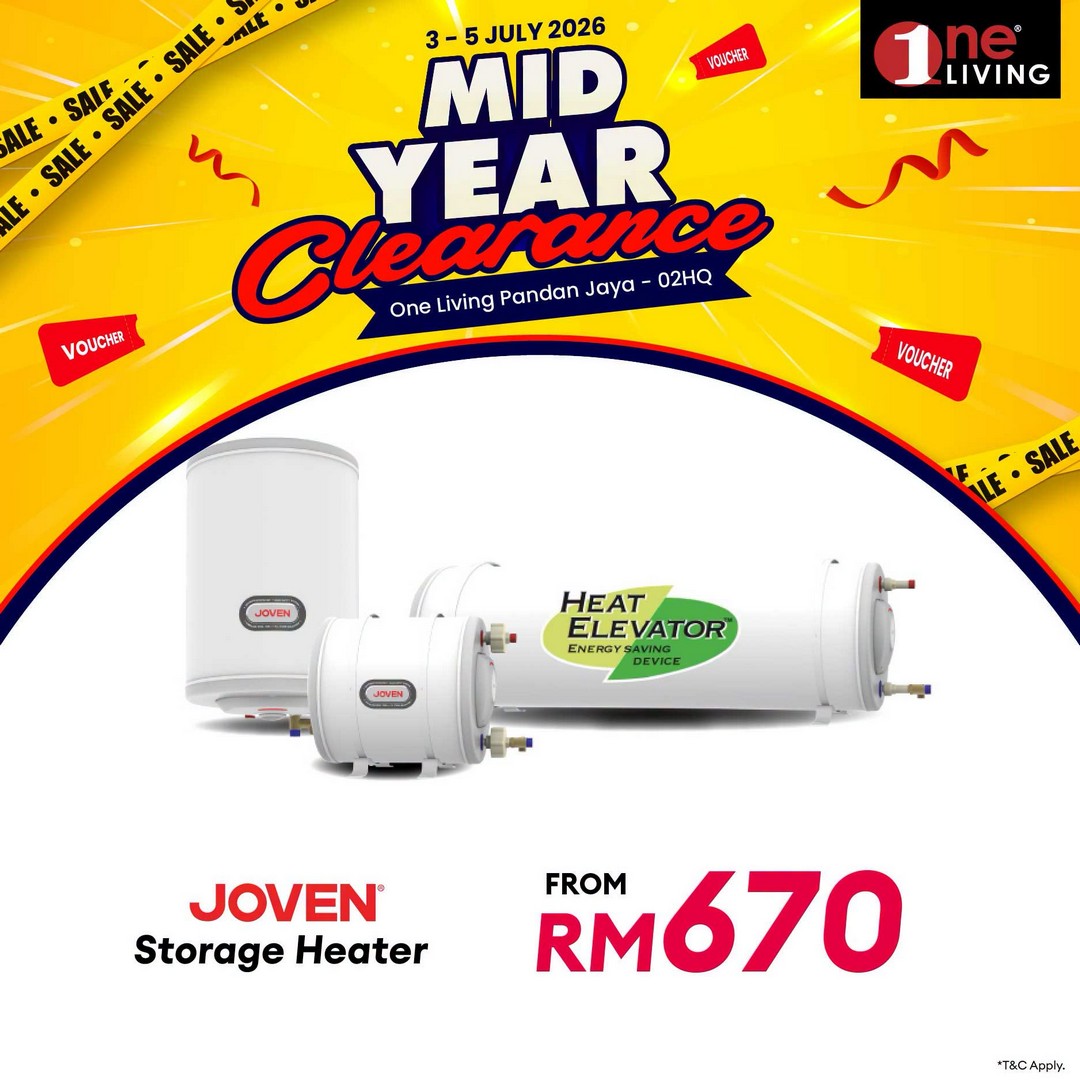 One-Living-Malaysia-Mid-Year-Clearance-Sale-5 3-5 July 2026: One Living Malaysia Mid Year Clearance Sale with Huge Savings on Air Conditioners, Fans and Water Heaters at Pandan Jaya