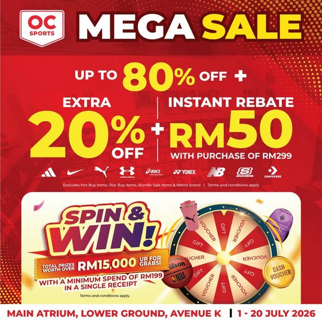 Original-Classic-Malaysia-Sports-Fair-at-Avenue-K-with-Up-to-80-OFF 1-20 July 2026: Original Classic Malaysia Sports Fair at Avenue K with Up to 80% OFF, Extra 20% OFF, RM50 Rebate and Spin & Win Promotion