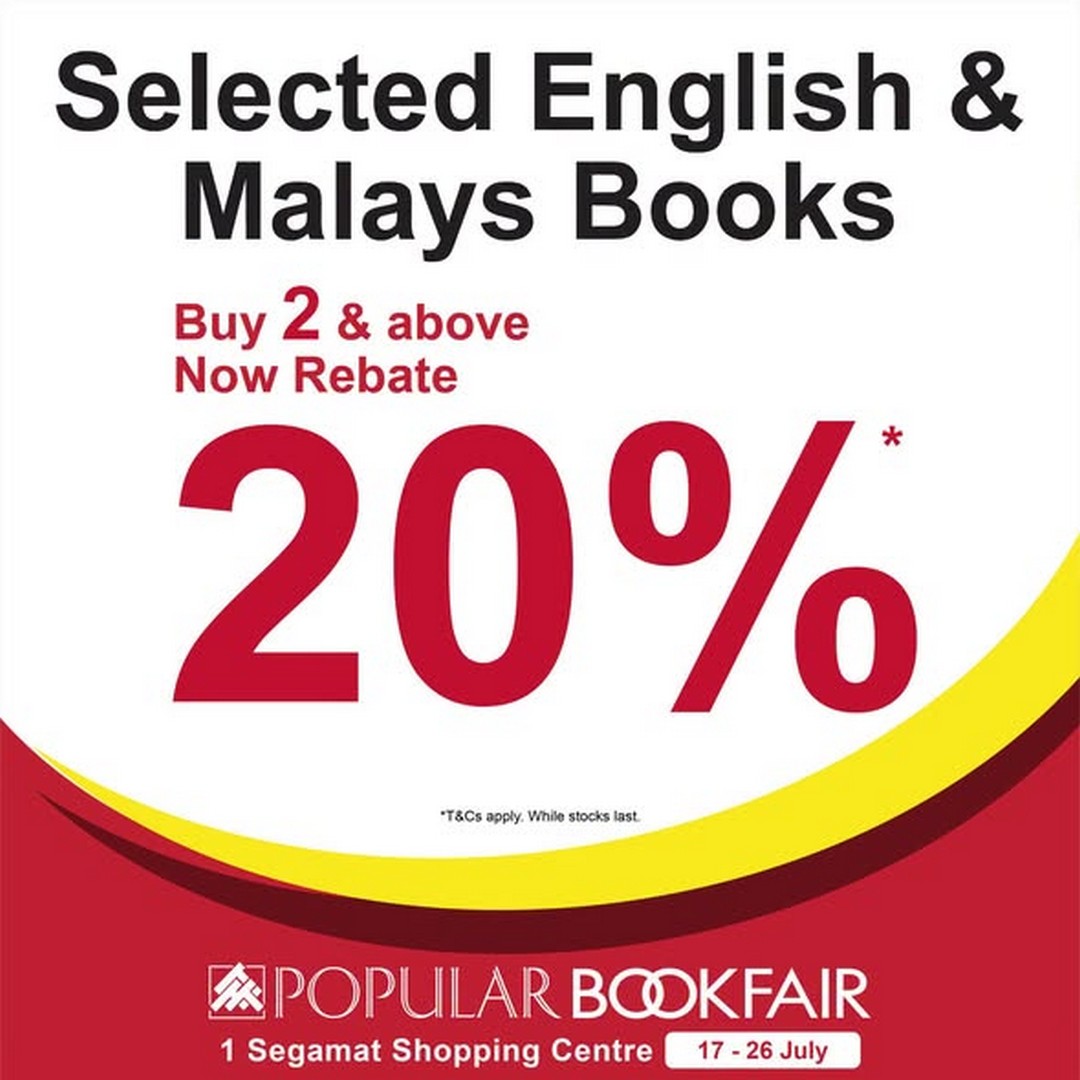 POPULAR-Book-Malaysia-Bookfair-at-1-Segamat-Shopping-Centre-1 17-26 July 2026: POPULAR Book Malaysia Bookfair at 1 Segamat Shopping Centre – Book Sale, Stationery Promotion, Gadgets Deals and POPULAR Card Rewards