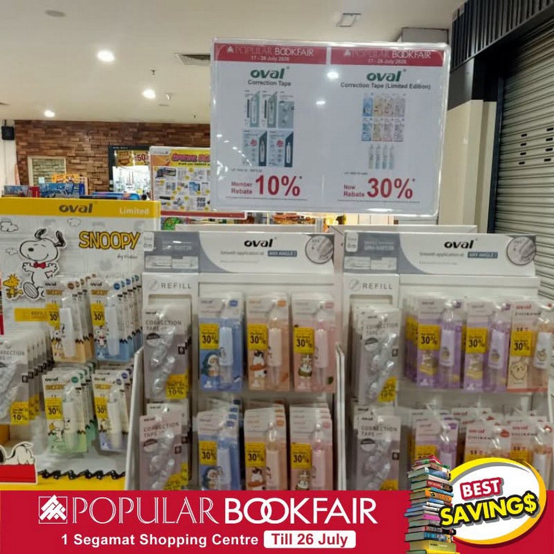 POPULAR-Book-Malaysia-Bookfair-at-1-Segamat-Shopping-Centre-4-1 Now till 26 July 2026: POPULAR Book Malaysia Bookfair at 1 Segamat Shopping Centre – Books, Stationery & IT Promotion with Rebates, Discounts and Free Gifts