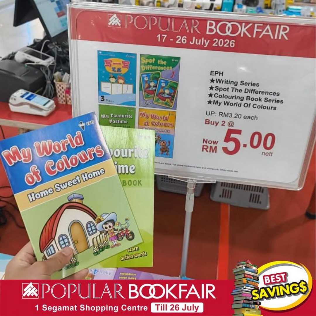 POPULAR-Book-Malaysia-Bookfair-at-1-Segamat-Shopping-Centre-5-1 Now till 26 July 2026: POPULAR Book Malaysia Bookfair at 1 Segamat Shopping Centre – Books, Stationery & IT Promotion with Rebates, Discounts and Free Gifts