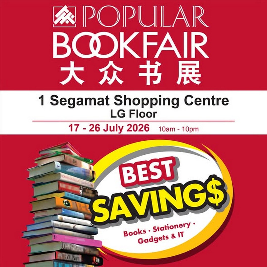 POPULAR-Book-Malaysia-Bookfair-at-1-Segamat-Shopping-Centre 17-26 July 2026: POPULAR Book Malaysia Bookfair at 1 Segamat Shopping Centre – Book Sale, Stationery Promotion, Gadgets Deals and POPULAR Card Rewards