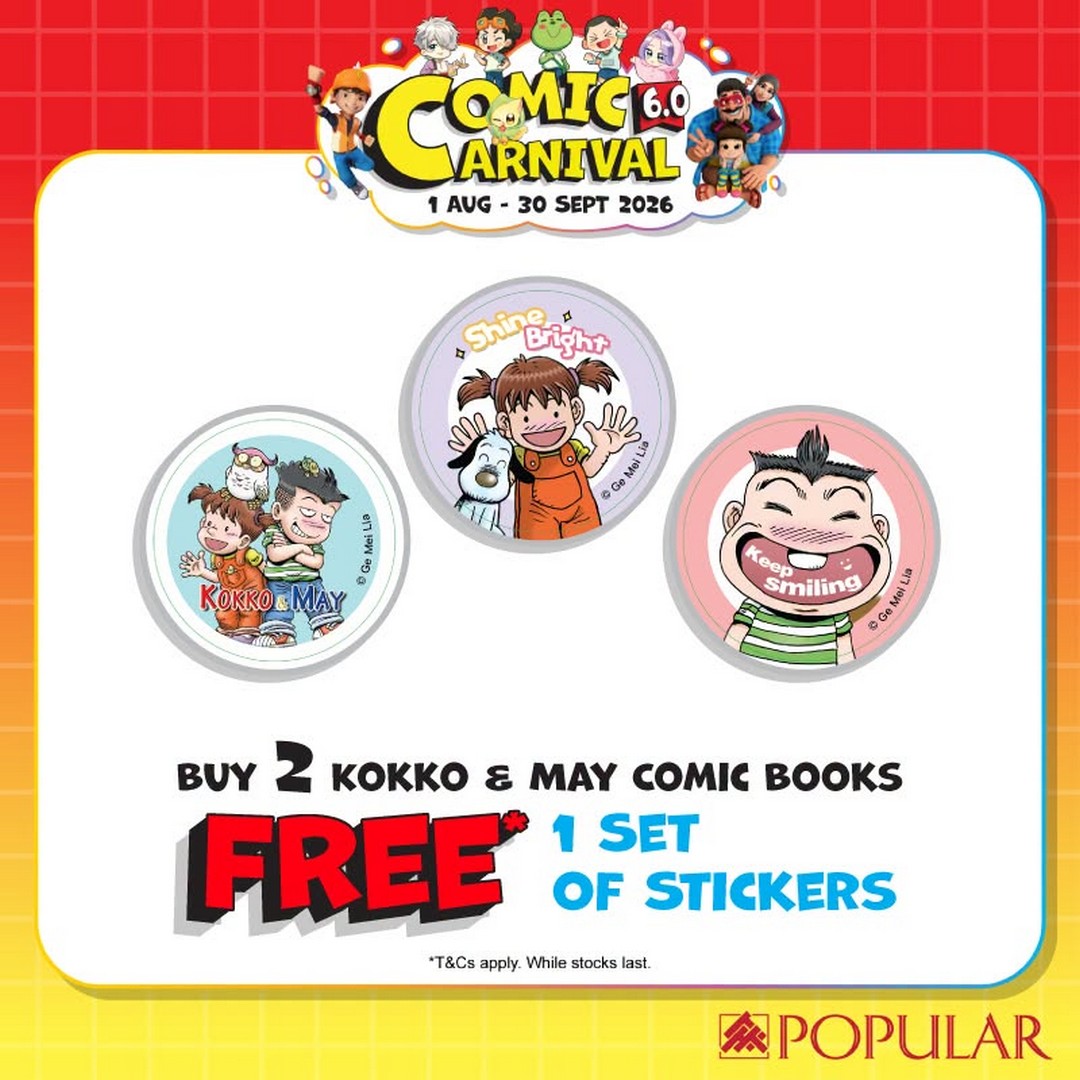 POPULAR-Malaysia-Comic-Carnival-6.0-Promotion-11 1 August – 30 September 2026: POPULAR Malaysia Comic Carnival 6.0 Promotion – Enjoy Comic Rebates, Buy & Win Book Hampers & Great Deals on Stationery and Gadgets