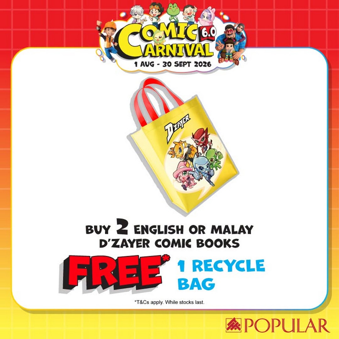 POPULAR-Malaysia-Comic-Carnival-6.0-Promotion-13 1 August – 30 September 2026: POPULAR Malaysia Comic Carnival 6.0 Promotion – Enjoy Comic Rebates, Buy & Win Book Hampers & Great Deals on Stationery and Gadgets