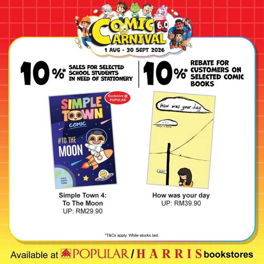 POPULAR-Malaysia-Comic-Carnival-6.0-Promotion-4 1 August – 30 September 2026: POPULAR Malaysia Comic Carnival 6.0 Promotion – Enjoy Comic Rebates, Buy & Win Book Hampers & Great Deals on Stationery and Gadgets