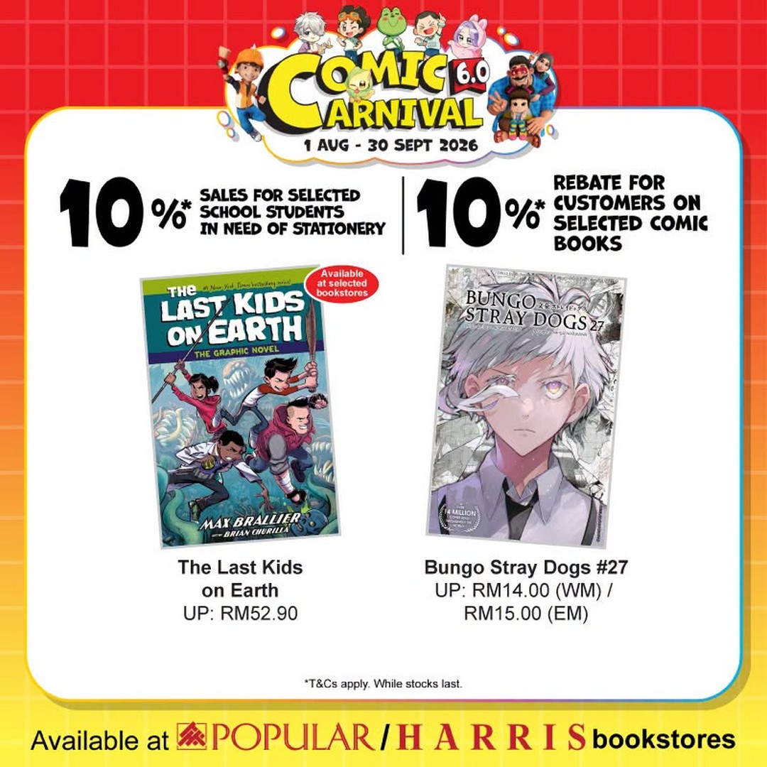 POPULAR-Malaysia-Comic-Carnival-6.0-Promotion-6 1 August – 30 September 2026: POPULAR Malaysia Comic Carnival 6.0 Promotion – Enjoy Comic Rebates, Buy & Win Book Hampers & Great Deals on Stationery and Gadgets