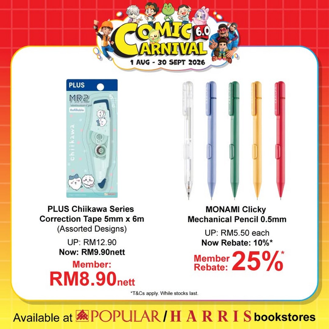 POPULAR-Malaysia-Comic-Carnival-6.0-Promotion-9 1 August – 30 September 2026: POPULAR Malaysia Comic Carnival 6.0 Promotion – Enjoy Comic Rebates, Buy & Win Book Hampers & Great Deals on Stationery and Gadgets