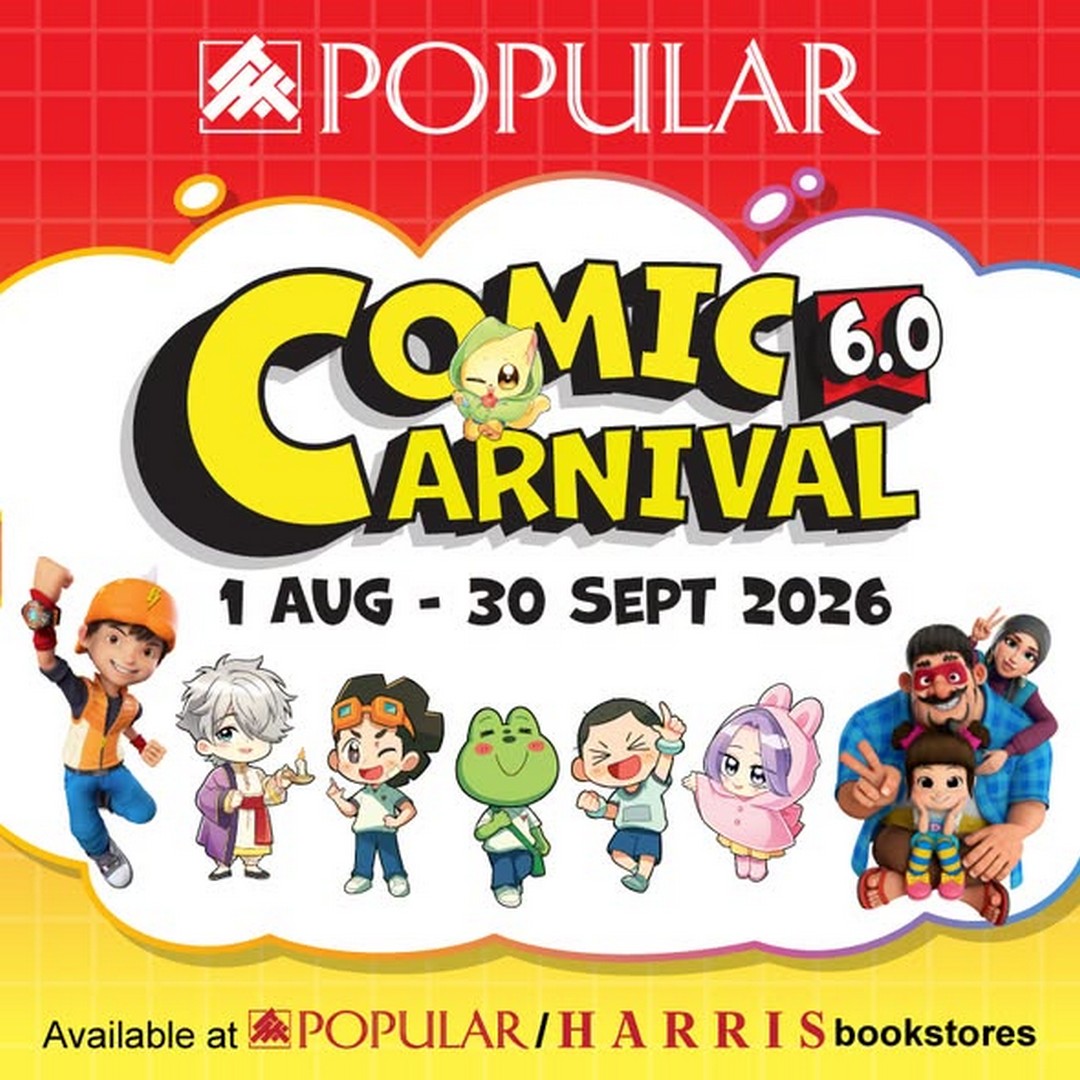 POPULAR-Malaysia-Comic-Carnival-6.0-Promotion 1 August – 30 September 2026: POPULAR Malaysia Comic Carnival 6.0 Promotion – Enjoy Comic Rebates, Buy & Win Book Hampers & Great Deals on Stationery and Gadgets
