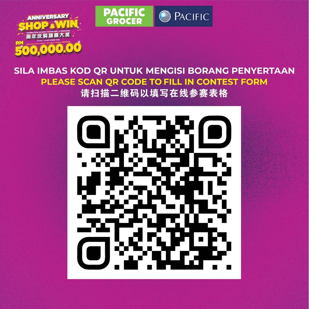 Pacific-Malaysia-58th-Anniversary-Shop-Win-Promotion-8 22 May–16 September 2026: Pacific Malaysia 58th Anniversary Shop & Win Promotion – Spend RM50 and Stand a Chance to Win Cars, Motorcycles, Samsung Appliances and Instant Rewards