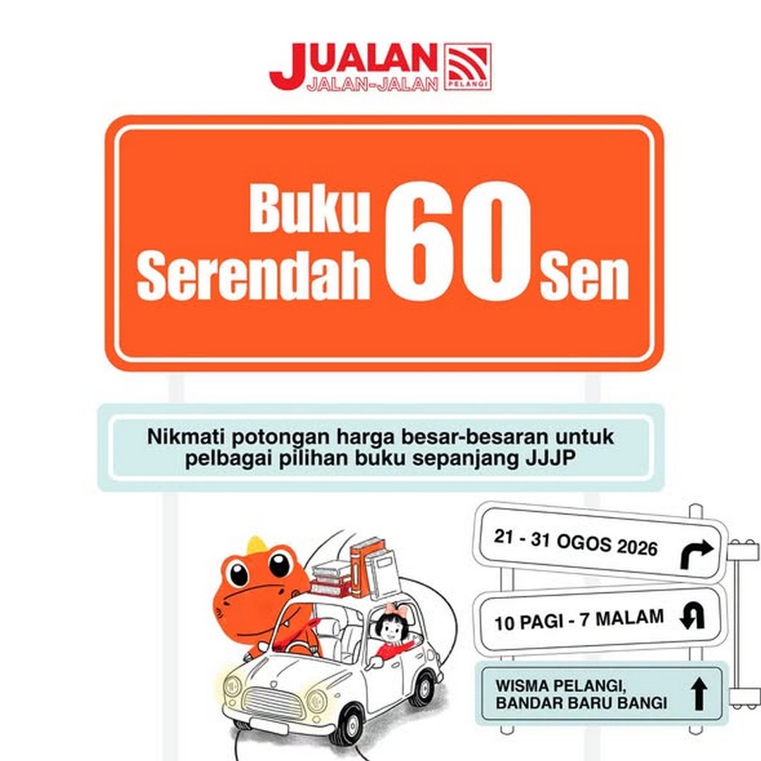 Pelangi-Publishing-Jualan-Jalan-Jalan-Pelangi-Warehouse-Sale-1 21–31 August 2026: Pelangi Publishing Jualan Jalan-Jalan Pelangi Warehouse Sale – Free Entry Book Sale Event for Families at Wisma Pelangi, Bandar Baru Bangi