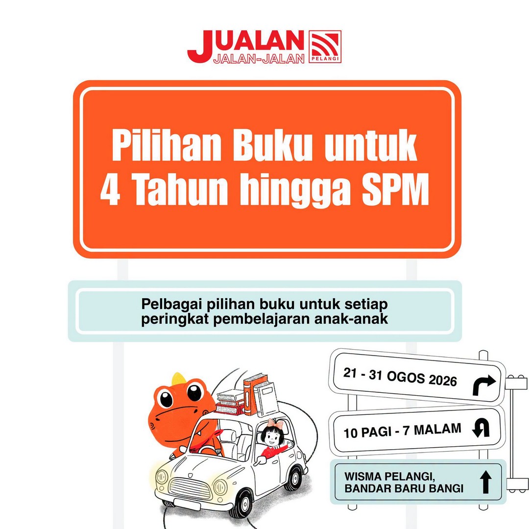 Pelangi-Publishing-Jualan-Jalan-Jalan-Pelangi-Warehouse-Sale-6 21–31 August 2026: Pelangi Publishing Jualan Jalan-Jalan Pelangi Warehouse Sale – Free Entry Book Sale Event for Families at Wisma Pelangi, Bandar Baru Bangi
