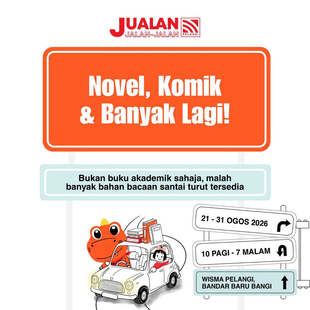Pelangi-Publishing-Jualan-Jalan-Jalan-Pelangi-Warehouse-Sale-7 21–31 August 2026: Pelangi Publishing Jualan Jalan-Jalan Pelangi Warehouse Sale – Free Entry Book Sale Event for Families at Wisma Pelangi, Bandar Baru Bangi