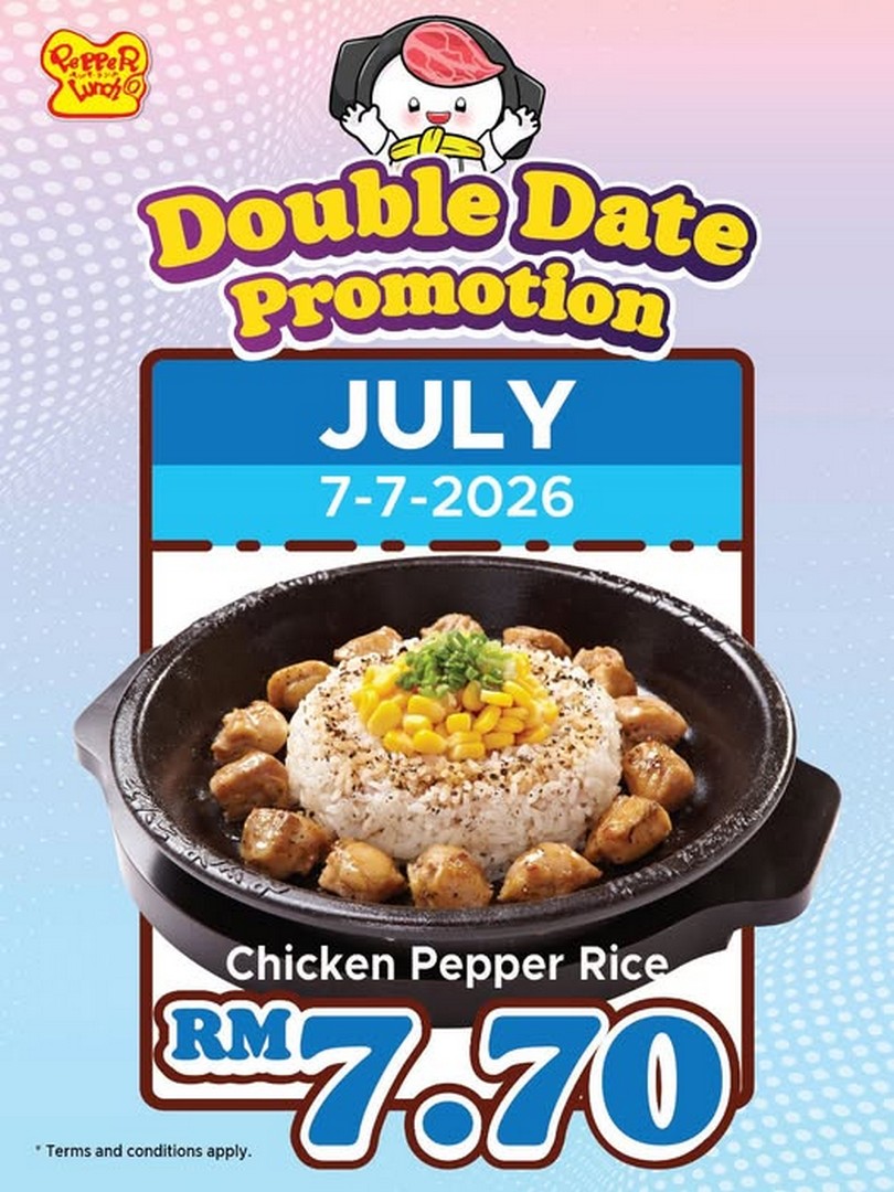 Pepper-Lunch-Malaysia-RM7.70-Chicken-Pepper-Rice-Promotion 7 July 2026: Pepper Lunch Malaysia RM7.70 Chicken Pepper Rice Promotion – One-Day Deal You Shouldn't Miss at Participating Restaurants