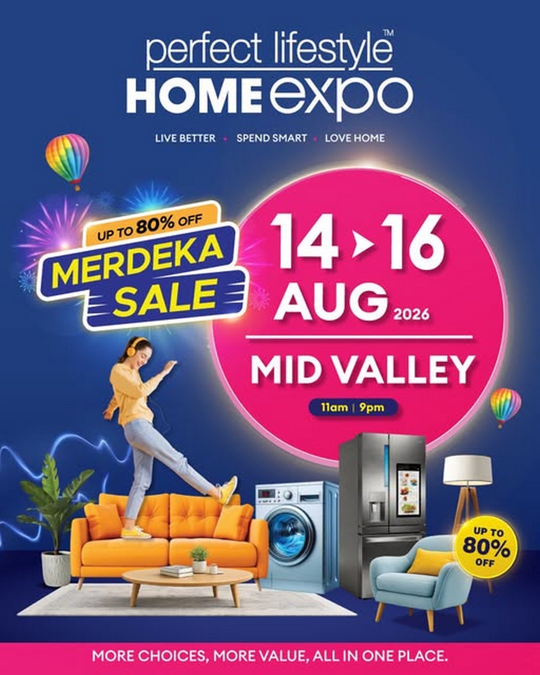 Perfect-Livin-Lifestyle-Home-Expo-Malaysia-Merdeka-Home-Sale 14-16 August 2026: Perfect Livin Lifestyle Home Expo Malaysia Merdeka Home Sale Promotion with Up to 80% OFF at Mid Valley Megamall KL