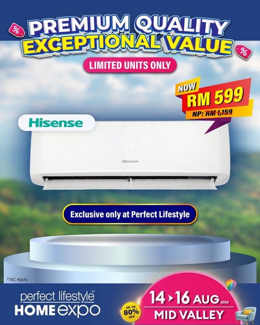 Perfect-Livin-Perfect-Lifestyle-Home-Expo-Sale 14-16 August 2026: Perfect Livin: Perfect Lifestyle Home Expo Sale Promotion with Up to 80% Off Home Appliances, Lucky Draws and Exclusive Rewards