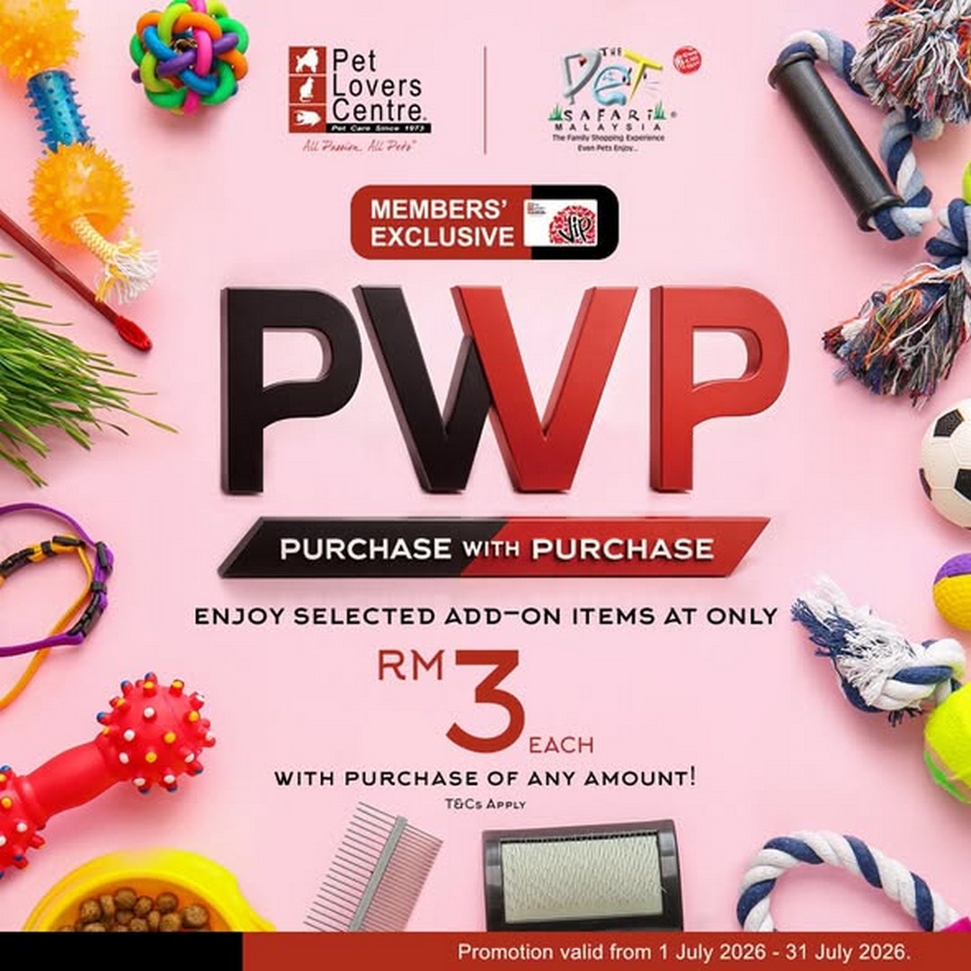 Pet-Lovers-Centre-Malaysia-Members-Exclusive-RM3-PWP-Promotion 1-31 July 2026: Pet Lovers Centre Malaysia Members' Exclusive RM3 PWP Promotion – Great Savings on Selected Pet Treats and Rewards for Pet Owners