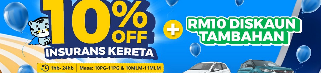 PolicyStreet-Car-Insurance-Promotion-Up-to-65-Discount 1–24 July 2026: PolicyStreet Car Insurance Promotion, Up to 65% Discount + RM10 Off Flash Hours Deal